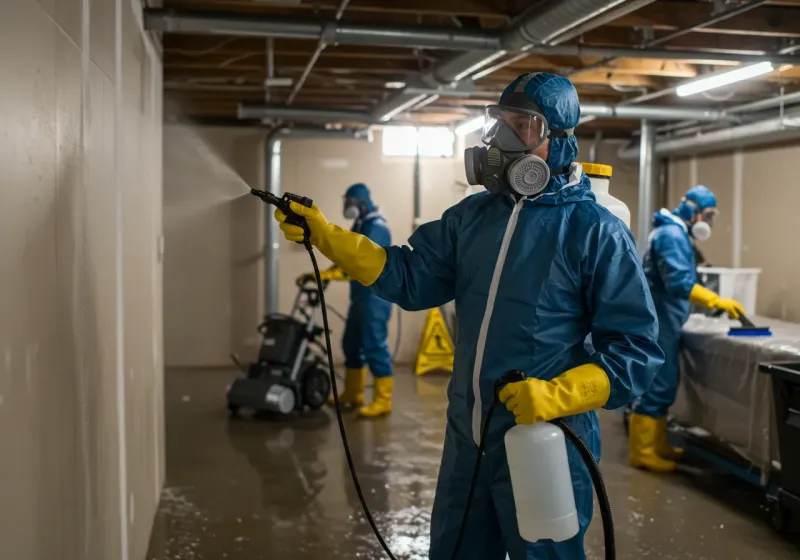 Basement Sanitization and Antimicrobial Treatment process in Mitchell County, TX